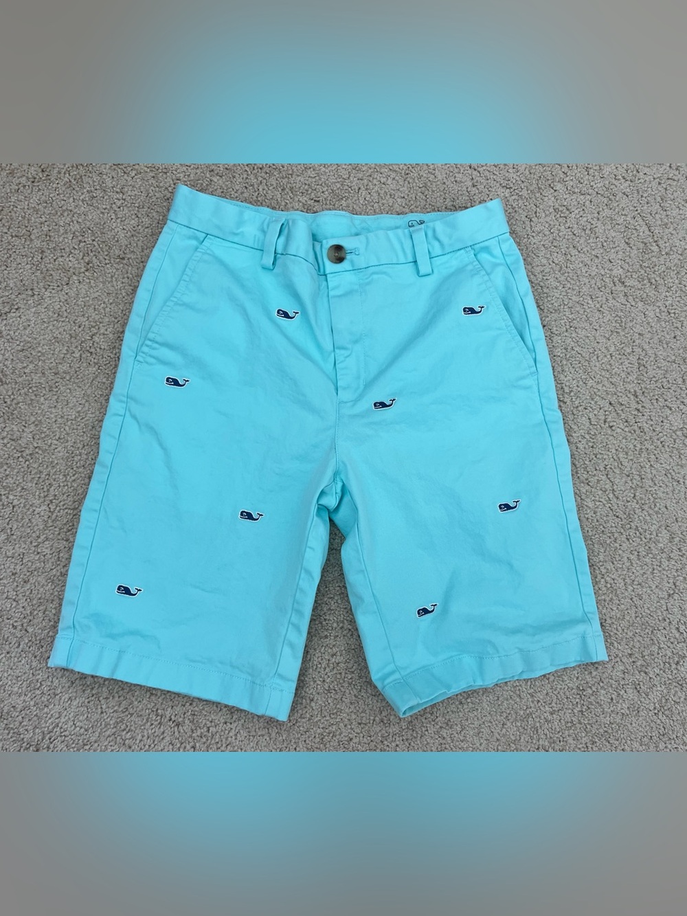 Vineyard Vines Boys Whale Print Shorts – Size 14 (Youth Large)